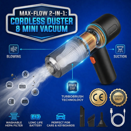 MaxFlow™ | 2-in-1 Air Duster & Vacuum
